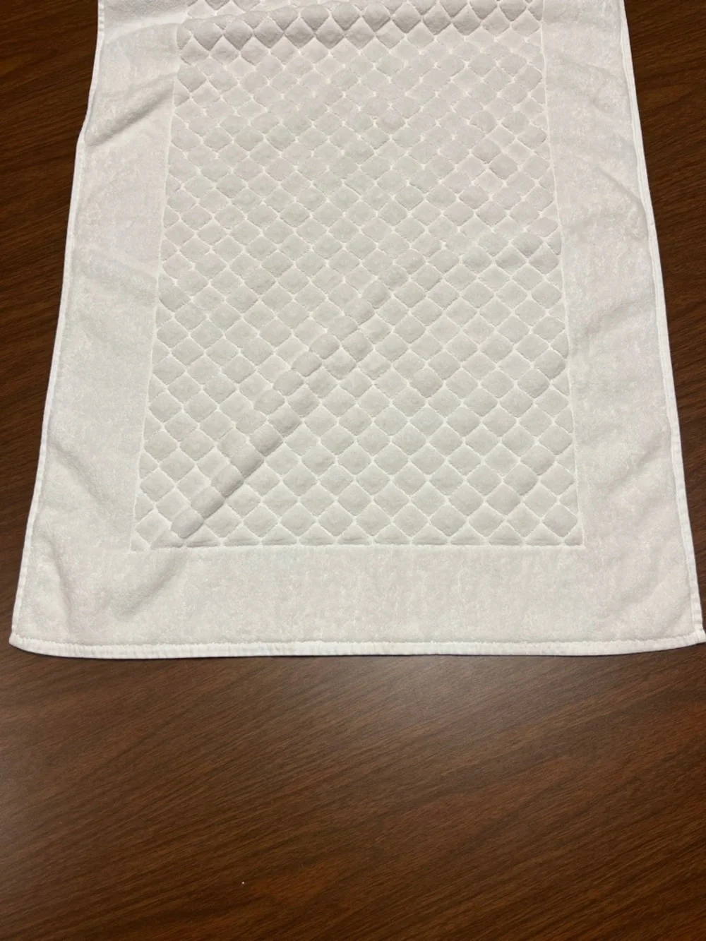 Yves Delorme White Quilted‎ Bath Mat